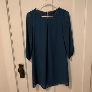 H&M blue long sleeve dress
